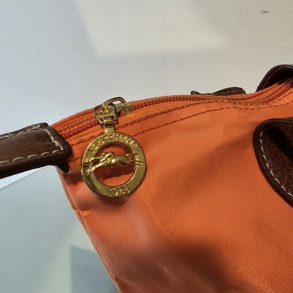 Longchamp Le Piliage bright orange tote - Picture 5 of 6